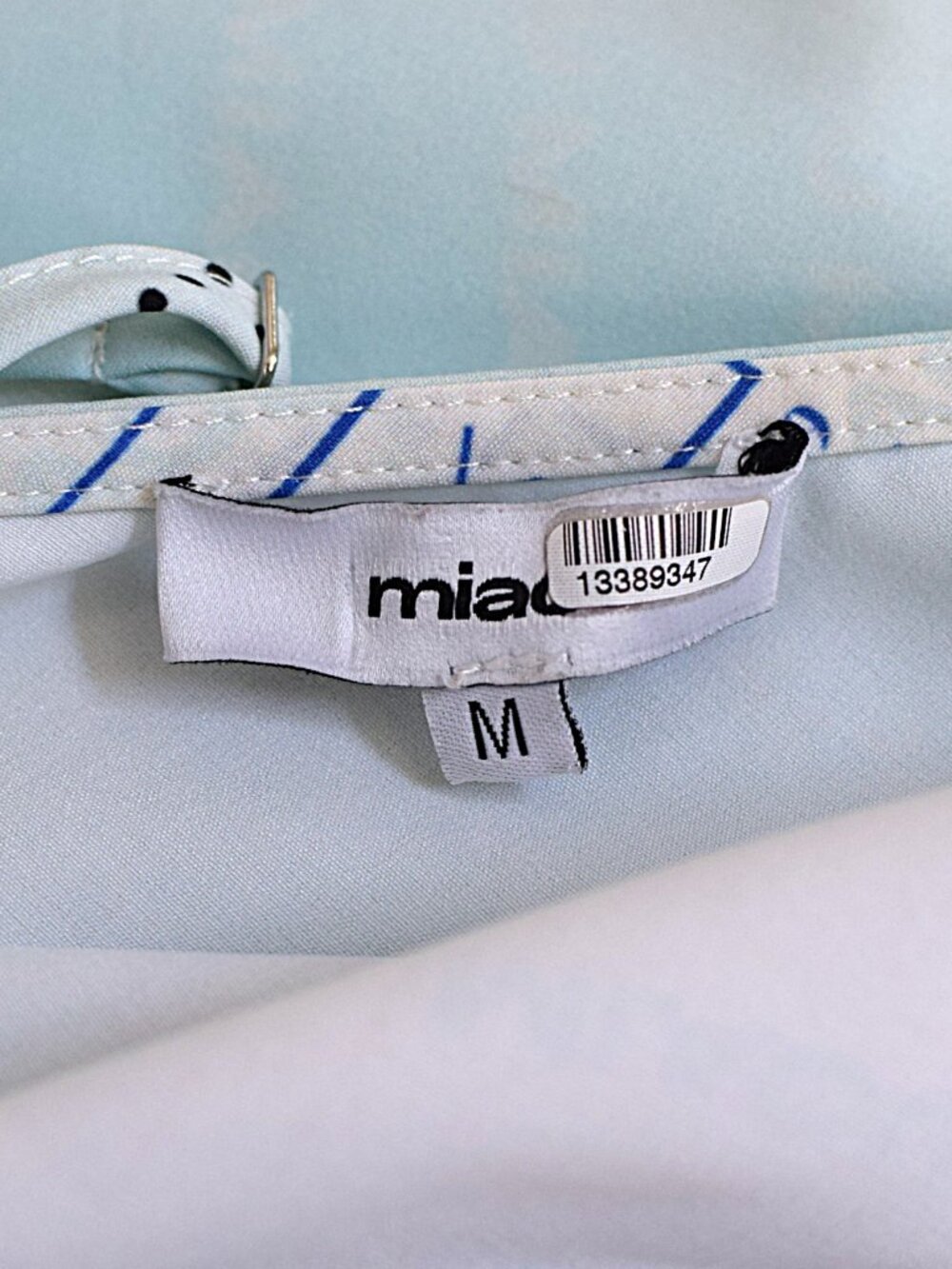Miaou Helga Passport Dress Asymmetrical Slip Dress Blue Size M Y2K Summer - Picture 11 of 15